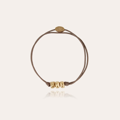 Pulsera «Cailloux», modelo grande, dorada