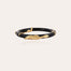  Bracelet Cobra jonc acétate doré - Noir