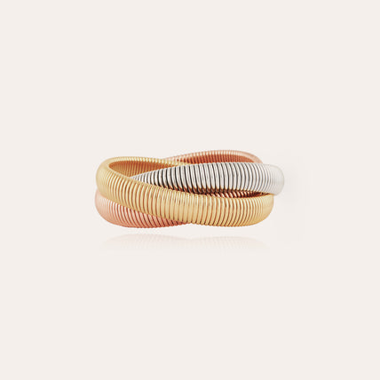 Two-tone three-strand Infinity bracelet