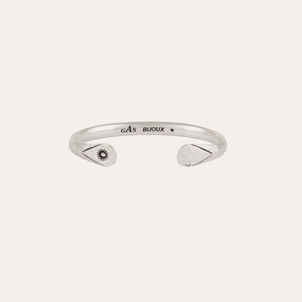 silver-plated bangle bracelet