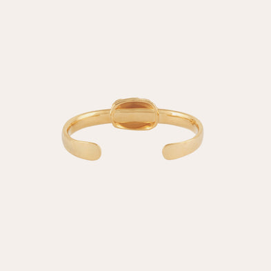 Gold Scarab Bangle Bracelet