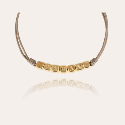 Gold "Mom" Bracelet