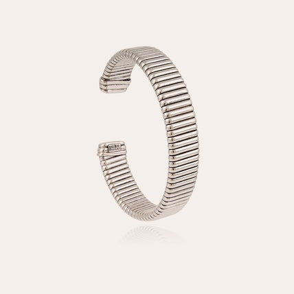 Pulsera Milos ancha plateada