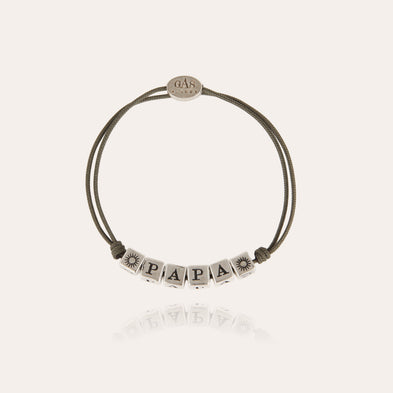 Men's silver-plated "Papa" Bracelet