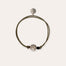 Pulsera de petanca, modelo grande, plateada
