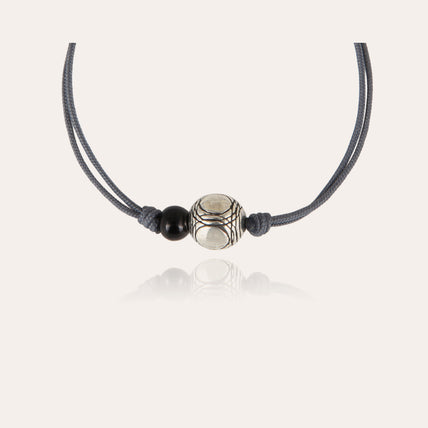 Pulsera de petanca, modelo grande, plateada