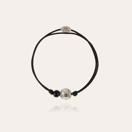 Pulsera de petanca, modelo grande, plateada