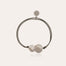 Bracelet Platine grand modèle argenté