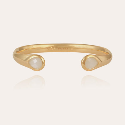 Gold Saint Germain Bracelet - White Mother-of-Pearl