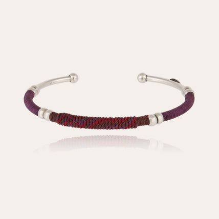 Bracelet jonc Zanzibar grand modèle argenté