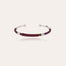 Bracelet jonc Zanzibar grand modèle argenté