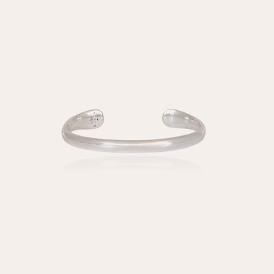 Bracelet Jonc large argenté