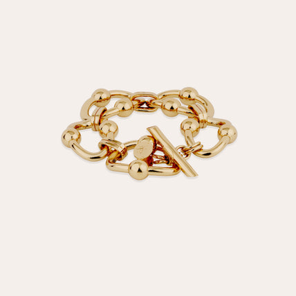 Bracelet Rivage très grand modèle doré