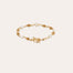 Bracelet Rosario doré - Nacre blanche