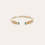 Bracelet Sari acétate doré - Ivoire