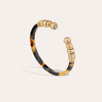 Sari strass bracelet acetate - Ecaille