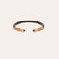 Bracelet Sari acétate doré - Marron
