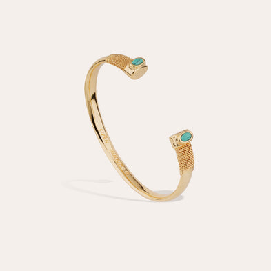 Bracelet Sarina doré - Turquoise