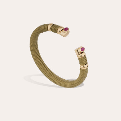 Bracelet Sarina doré - Cuir