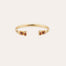 Bracelet Sarina doré - Jaspe rouge