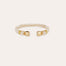Sarina gold acetate bracelet - Ivory