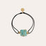 Bracelet Square mini lien doré - Turquoise