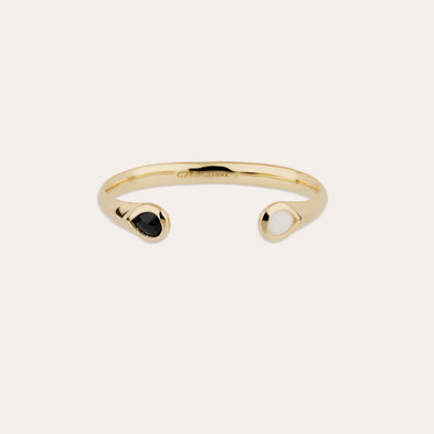 Bracelet Saint Germain - Onyx noir & Calcite Blanche
