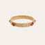 Bracelet Strada Serti petit modèle doré