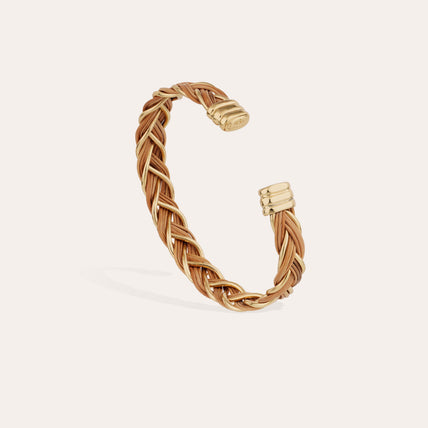 Bracelet Tresse doré - Osier