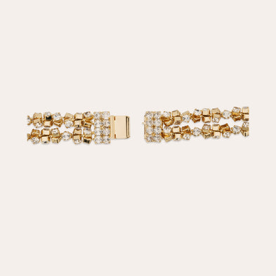 Bracelet Trevise double doré