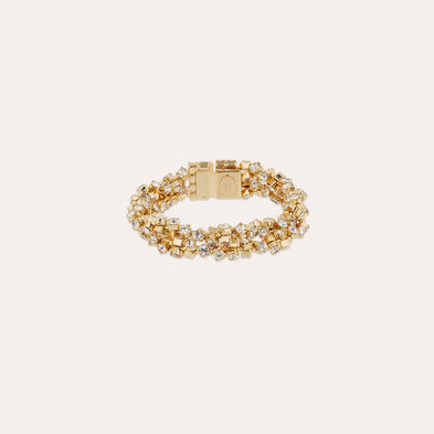 Bracelet Trevise double doré
