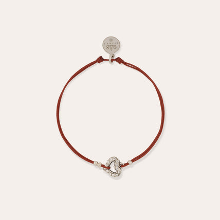 Silberfarbenes Valentin-Armband
