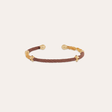 Bracelet Zanzifull jonc strass doré