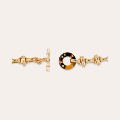 Adrian Gold-Tone Acetate Necklace - Tortoiseshell