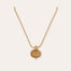Collier Amarante doré - Bois