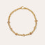 Collier Amarante cabochons multi doré - Nacre blanche & Bois