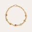 Collier Amarante cabochons multi doré - Cornaline & Turquoise