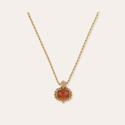 Collier Amarante doré - Cornaline 