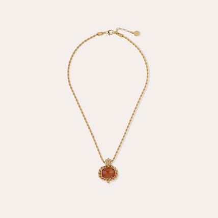 Collier Amarante doré - Cornaline 