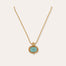 Collier Amarante doré