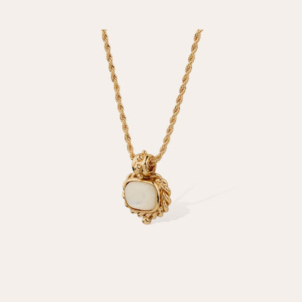 Collier Amarante doré - Nacre Blanche