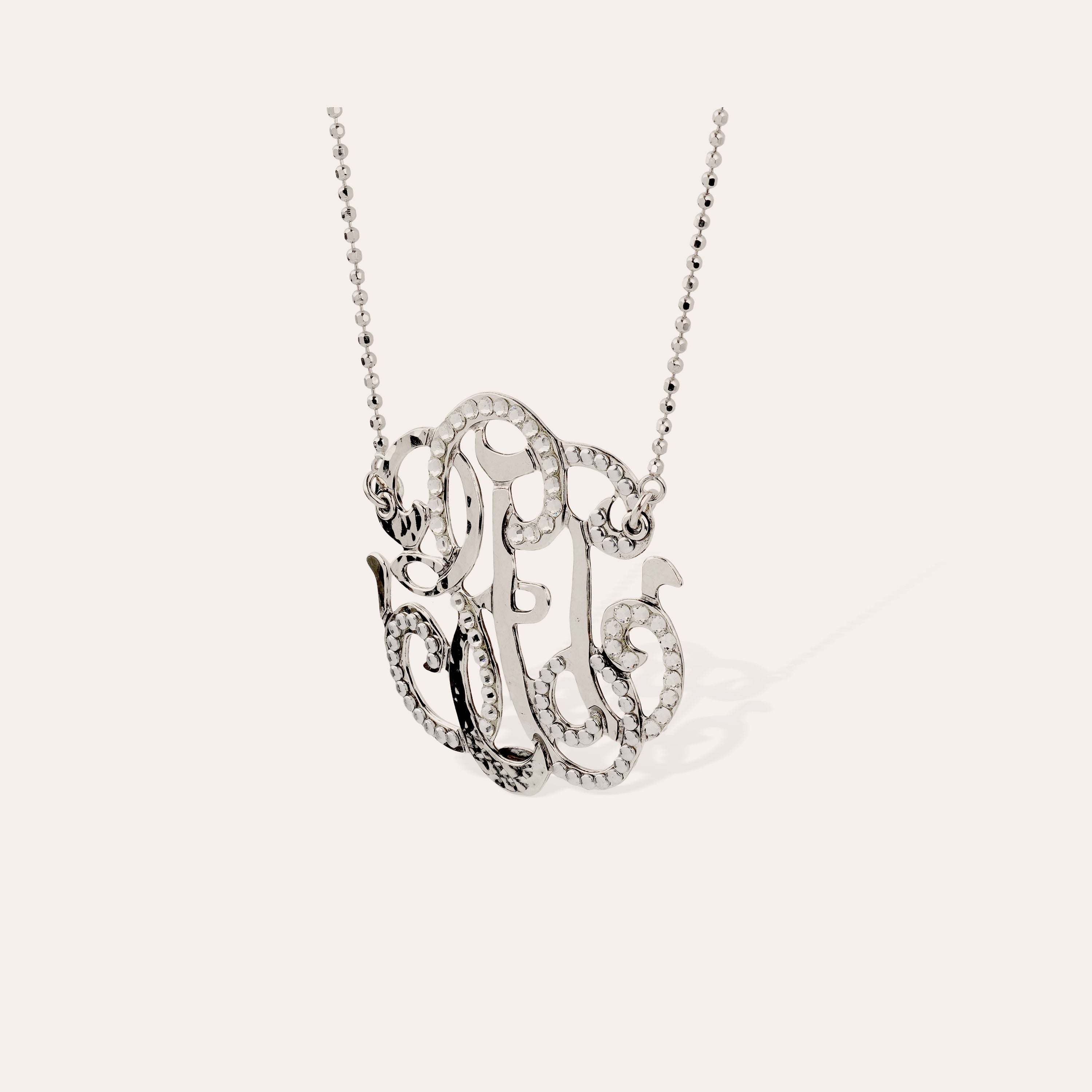 Large size Arabesque Necklace Large size silver-plated – Gas Bijoux