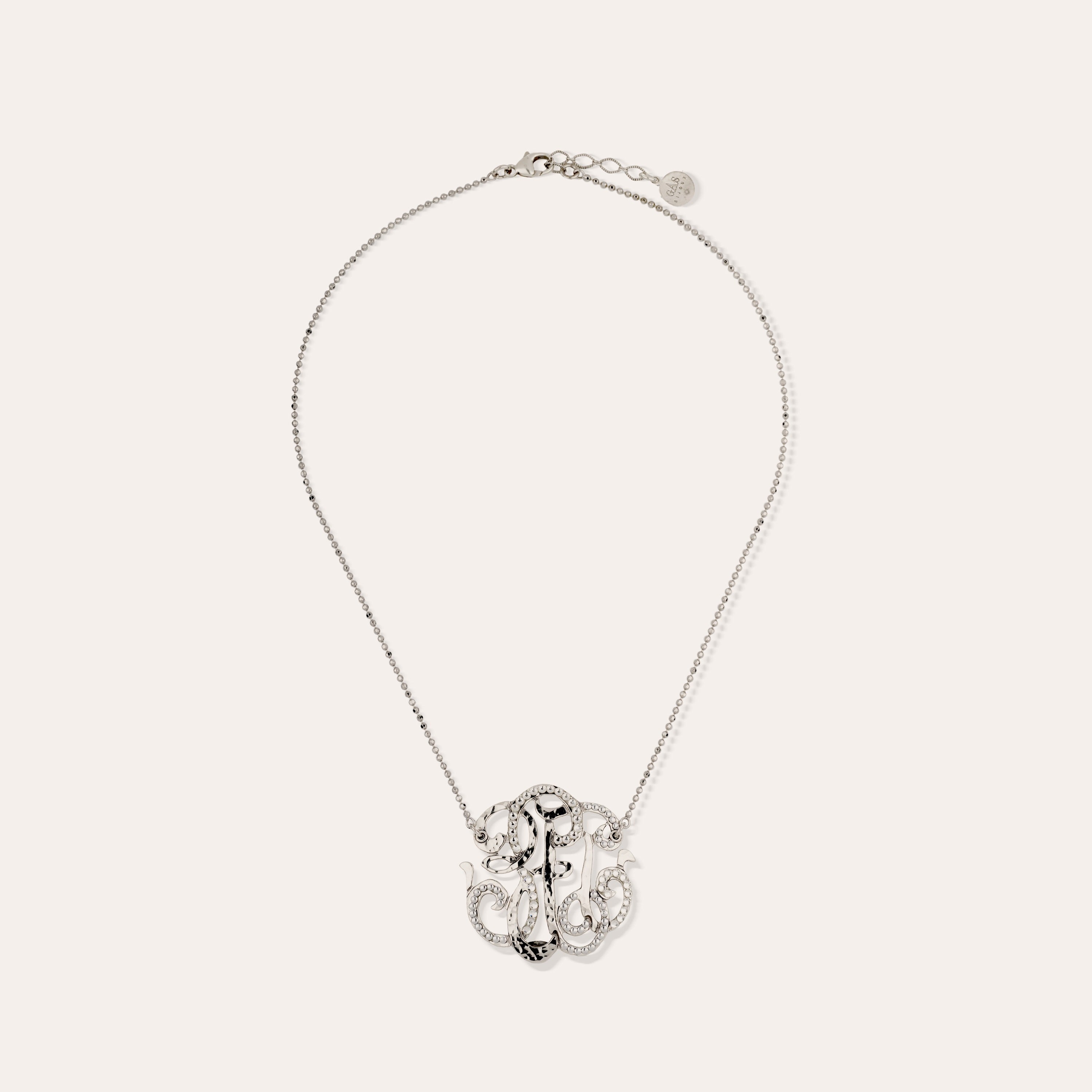 Large size Arabesque Necklace Large size silver-plated – Gas Bijoux
