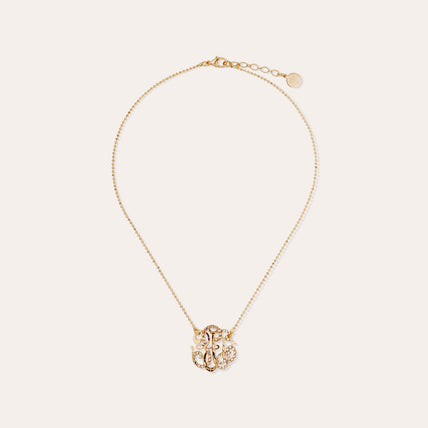 Small Gold Arabesque Necklace