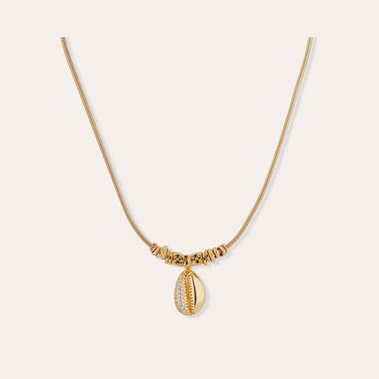 Bia Coki gold-plated strass necklace