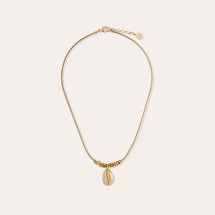 Bia Coki gold-plated strass necklace