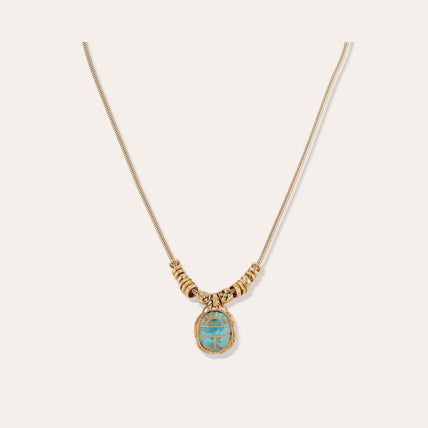 Collier Bia Scaramouche doré - Turquoise