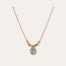 Collier Bia Scaramouche doré - Turquoise