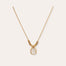 Collier Bia Scaramouche doré - Nacre Blanche