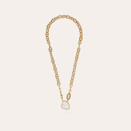 Collier Billy doré - Nacre blanche